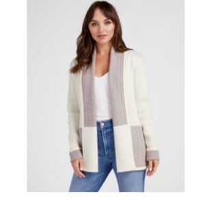 Skies Are Blue Striped Knit Cardigan